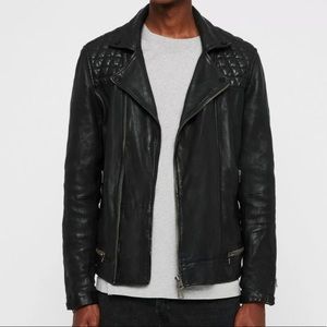 ALLSAINTS Men's Conroy Leather Biker Jacket Small